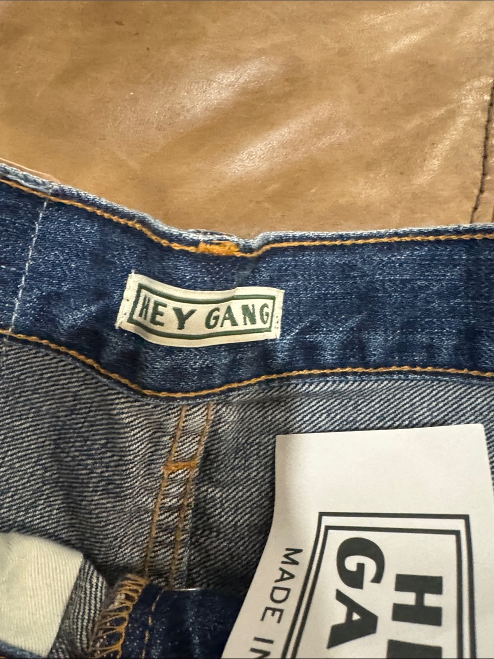 Hey Gang Straight Earl Classic High-Rise Jeans in Faded Blue NWT 25 - Picture 8 of 10